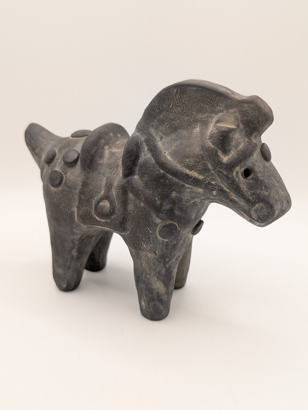 Clay Horse Hand Crafted Vintage Japanese Reproduction 5"X6"